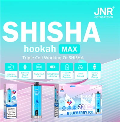 JNR Shisha Hookah Max 22000puffs Vape